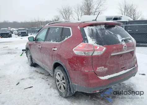 2016 Nissan Rogue Sv z USA, uszkodzony, nr VIN KNMAT2MV4GP689054